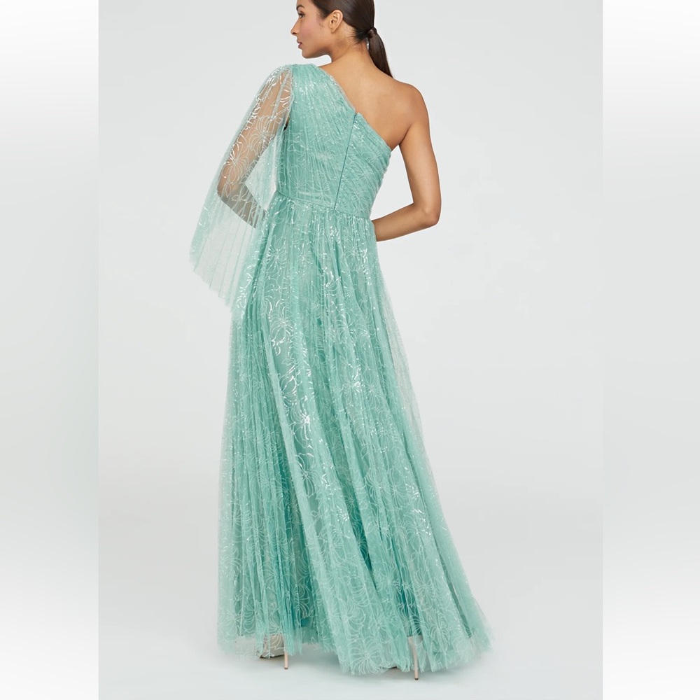THEIA Carol One Shoulder Gown NWT 6 - Picture 2 of 9